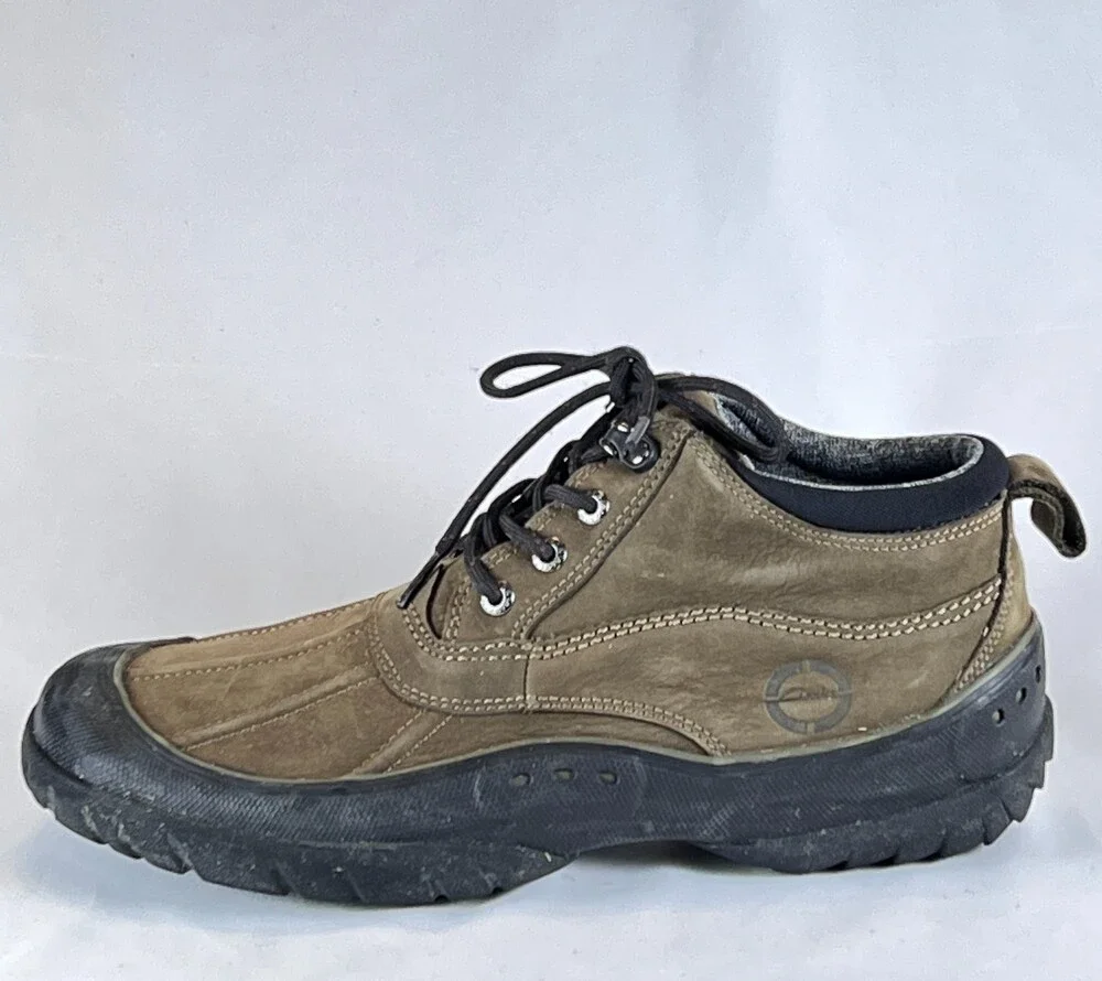 Clarks Muckers Men's 11 Brown Leather Waterproof Chukka Ankle Boots Mudguard